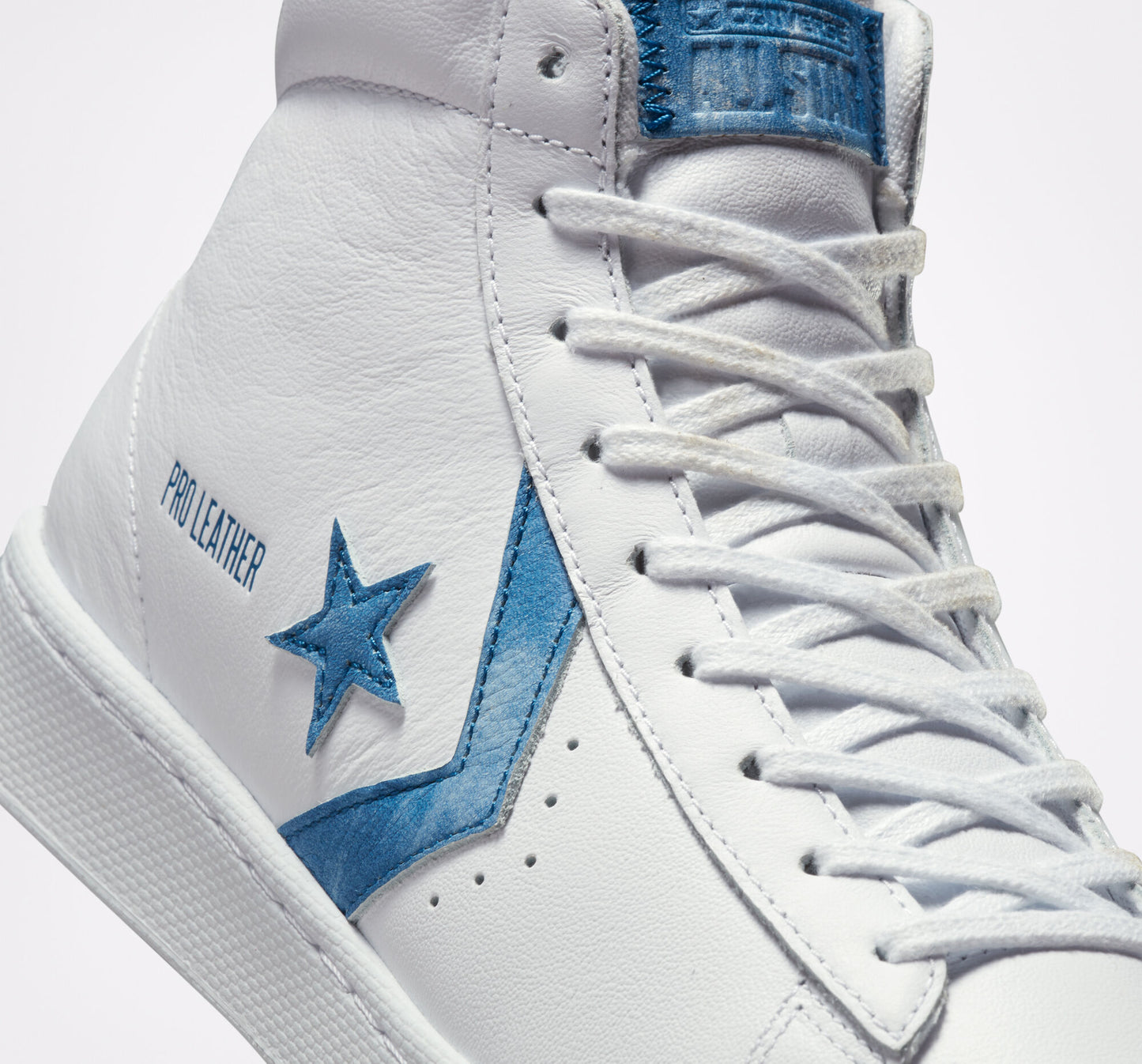 CONVERSE PRO LEATHER HI WHITE BLUE MARINE