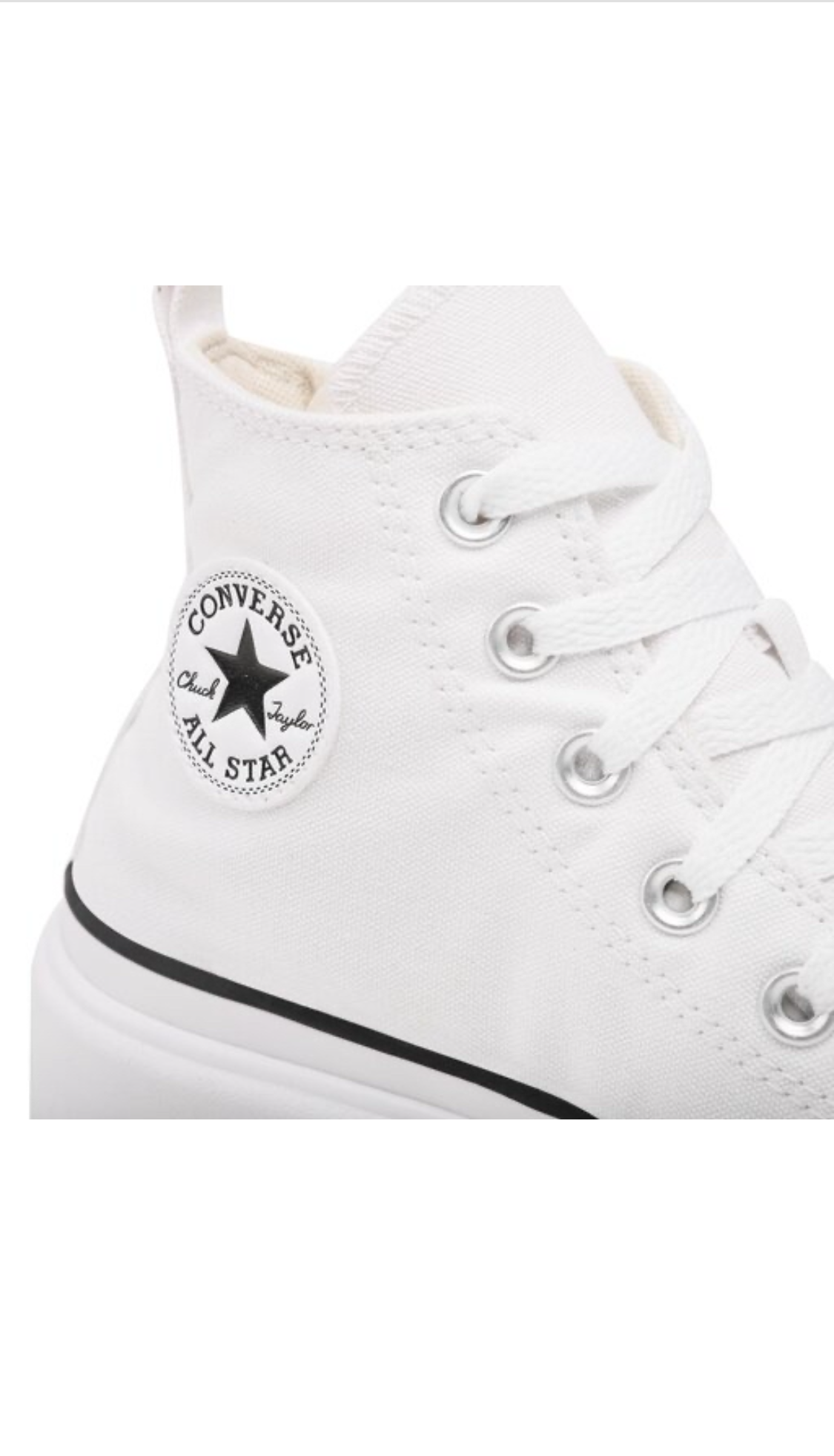 CONVERSE ALL STAR LUGGED LIFT HI WHITE
